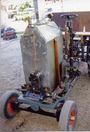 Jim Tangeman Steam PoweredGarden Tractor