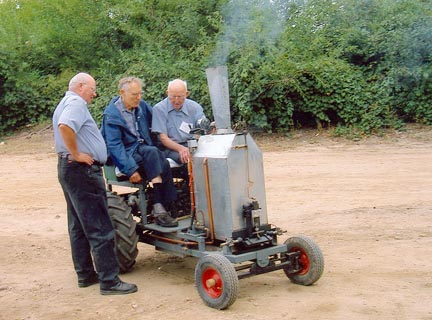 Jim Tangeman Steam PoweredGarden Tractor
