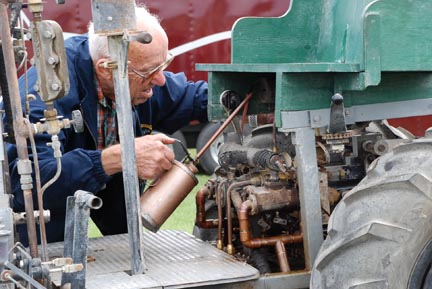 Jim Tangeman Steam PoweredGarden Tractor